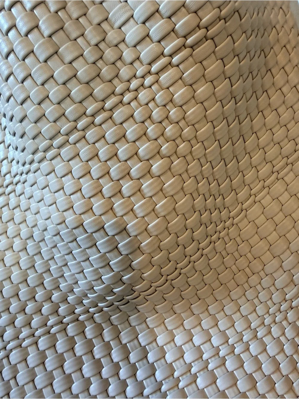 Woven Hobo Tote Bag - Cream